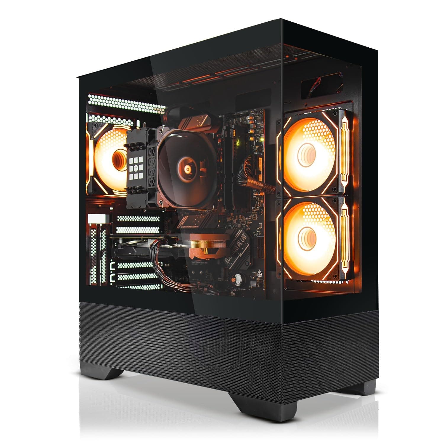 SYSTEMTREFF High-End Gaming PC AMD Ryzen 7 8700F 8x5GHz | Nvidia RTX 5070 12GB DX12 | 1TB M.2 NVMe | 32GB DDR5 RAM | Windows 11 | WLAN Desktop Computer Rechner für Gamer, Zocker & Streamer