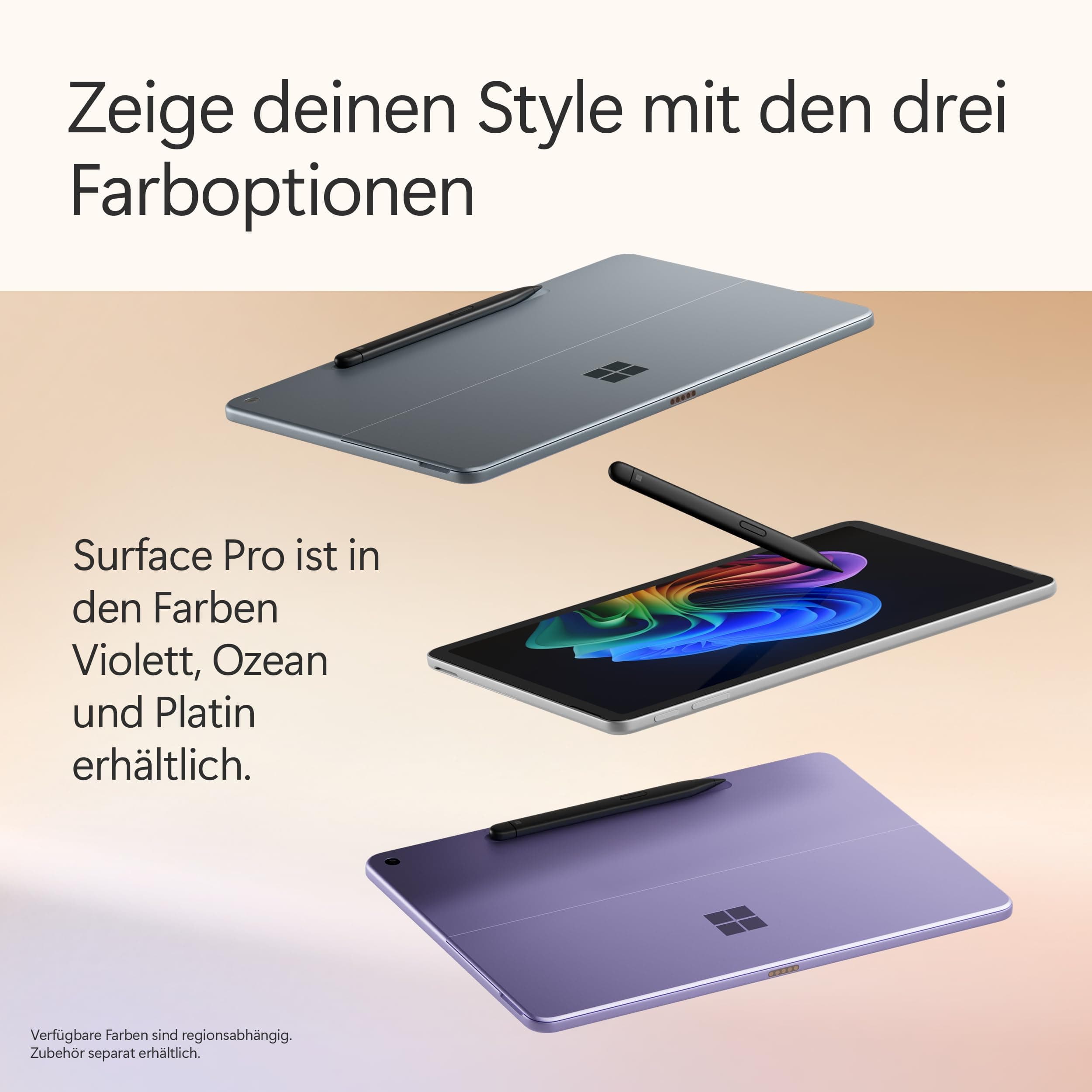 Microsoft Surface Pro | Copilot+ PC | 12” LCD Touchscreen | Snapdragon® X Plus | 16GB RAM | 512GB Speicher | Neuestes Modell | Platin Snapdragon X Plus (8-Kern) | 12'' LCD Touchscreen 16GB RAM | 512GB Speicher Platin Bild 5