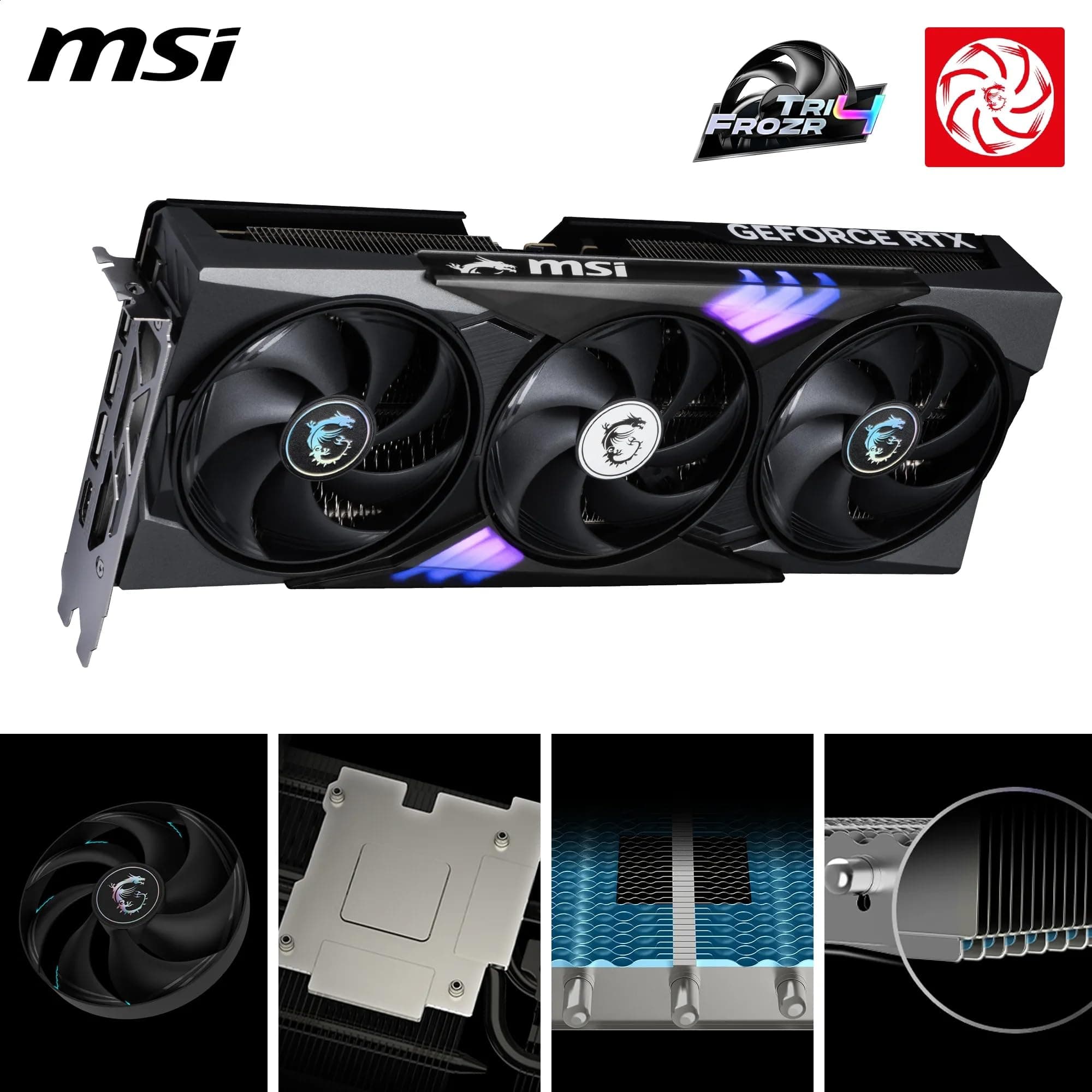 MSI GeForce RTX 5060 Ti 8G Gaming Trio OC - 8 GB GDDR7 (28Gbps/128-bit), PCIe 5, Boost: 2647 MHz, HDMI 2.1b, DisplayPort 2.1b Bild 7