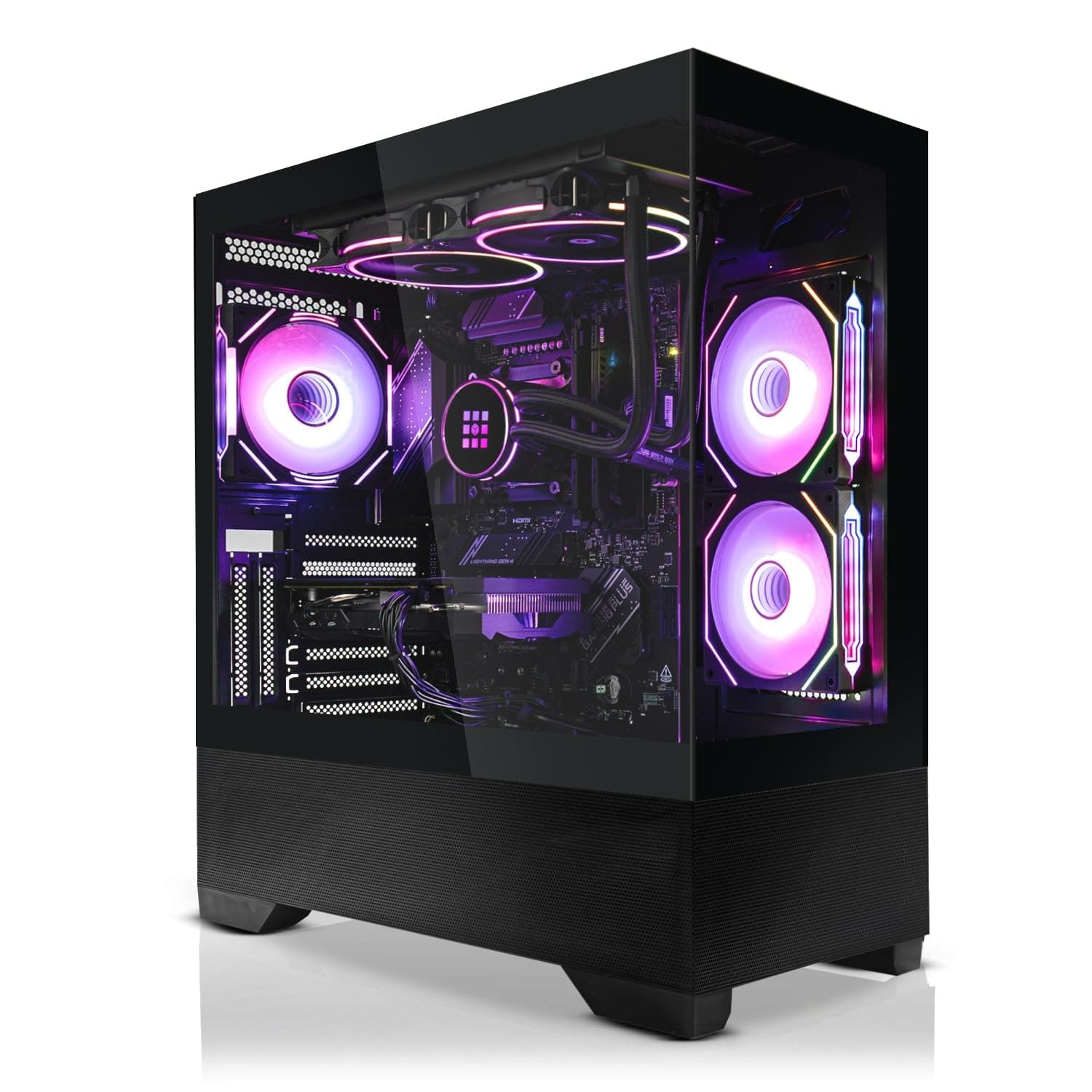 SYSTEMTREFF High-End Gaming PC Intel Core i7-14700KF 8x5.6GHz | AMD Radeon RX 9070 XT 16GB DX12 | 1TB M.2 NVMe | 32GB DDR5 RAM | Windows 11 | Desktop Computer Rechner für Gamer, Zocker & Streamer