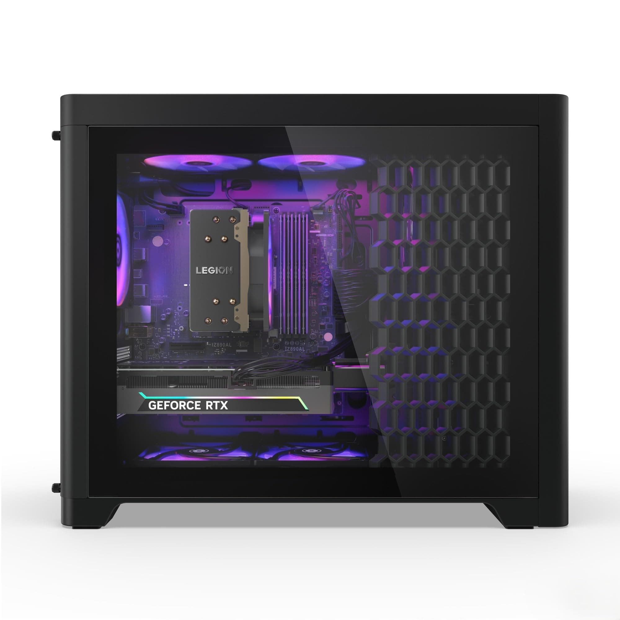 Lenovo Legion Tower 5i Gaming AI Desktop-PC | NVIDIA GeForce RTX 5070 | Intel Core Ultra 7 265KF | 32GB RAM | 2TB SSD | Win11 | Eclipse Black | Transparente Abdeckung | 30L | 3 Monate GamePass Intel Core Ultra 7 265KF NVIDIA GeForce RTX 5070 Bild 4