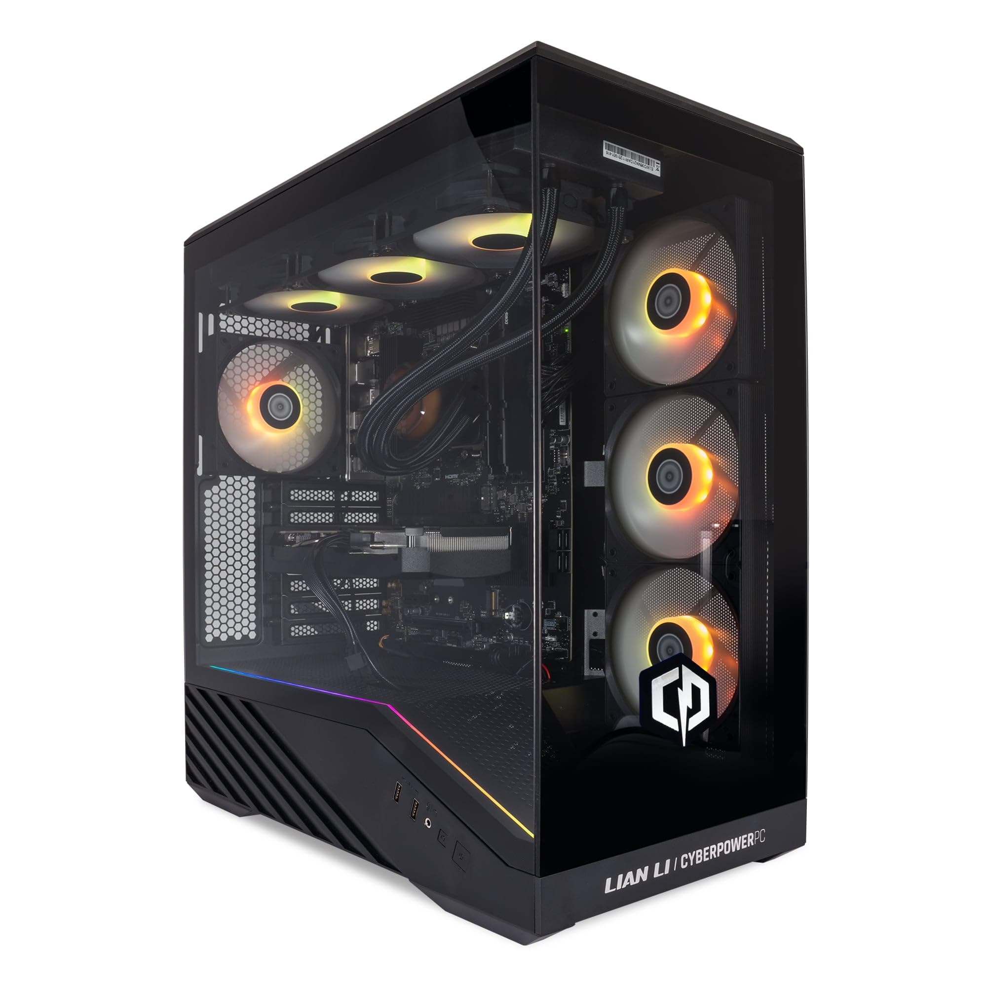 CYBERPOWERPC Luxe Gaming PC - Intel Core i7 12700KF, Nvidia RTX 5070, 32GB RAM, 1TB NVMe SSD, 650W PSU, Windows 11, Liquid Cooling, V100R Intel Core i7 12700KF Nvidia RTX 5070