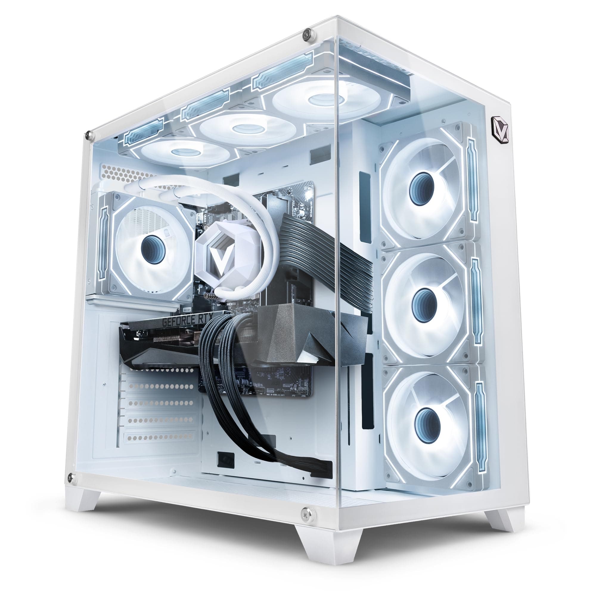 Vibox VIII-7 Gaming PC • Intel Core i9 12900KF 16-Kern • Nvidia RTX 5070 Ti 16GB • 32GB RAM • 1TB NVMe SSD • Windows 11 • WLAN 6 + Bluetooth 5.4 Weiß 1 TB 32 GB Nvidia GeForce RTX 5070 Ti Windows 11 Home
