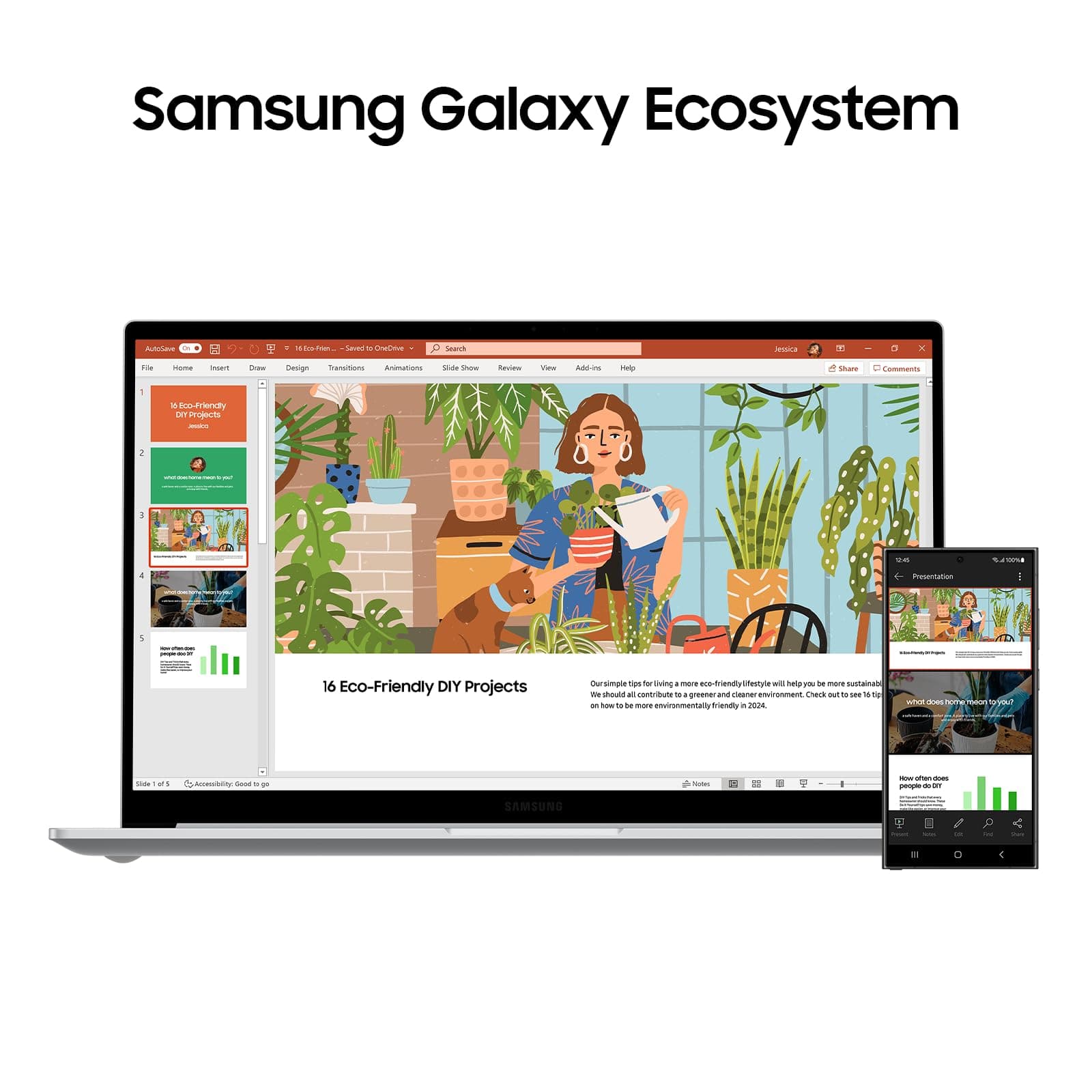 Samsung Galaxy Book4 Notebook, 15,6-Zoll-Display, Intel Core i3-Prozessor, 8 GB RAM, Laptop mit 256 GB Speicher, Gray, 3 Jahre Herstellergarantie, Windows 11 Home [Exklusiv auf Amazon] Bild 6
