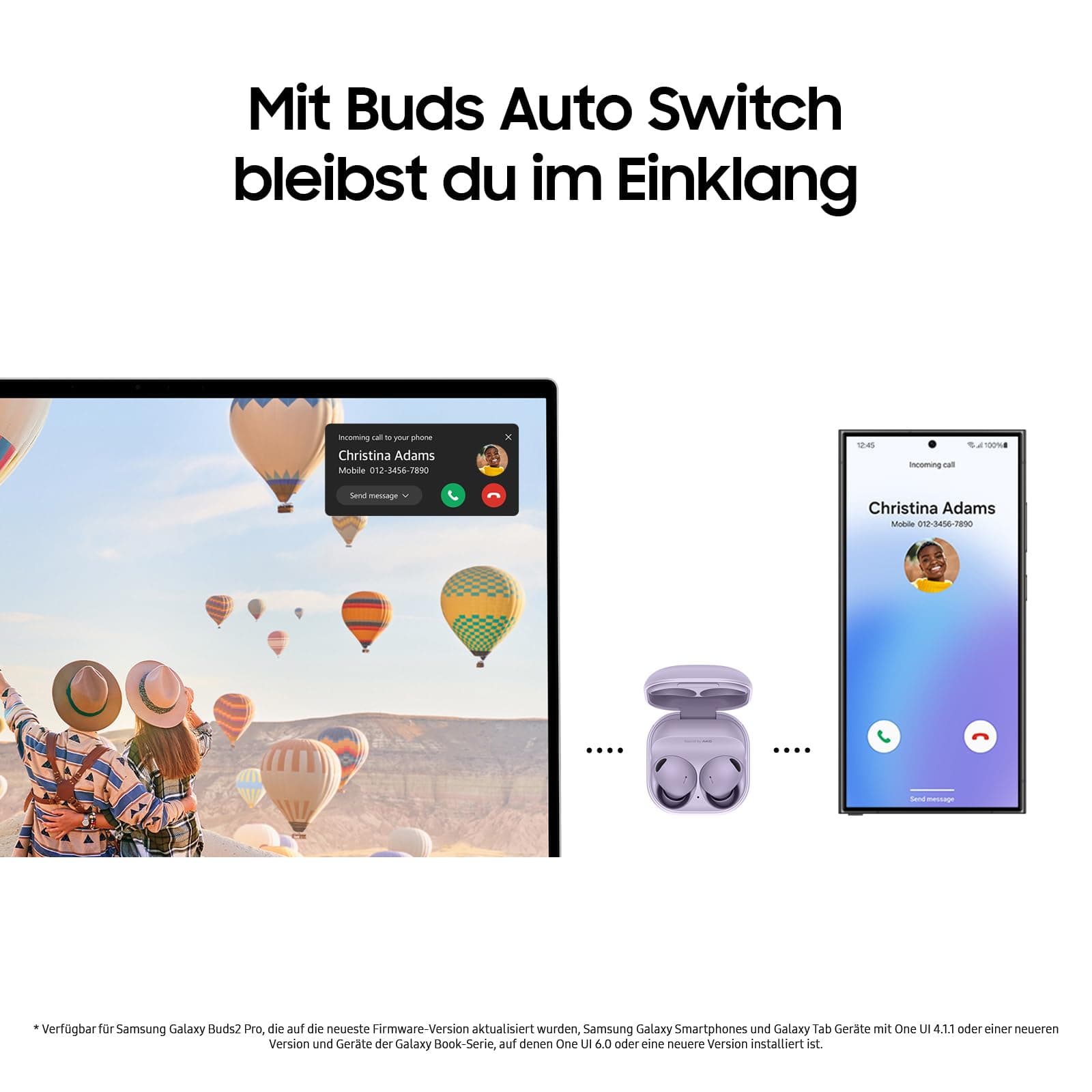 Samsung Galaxy Book4 Notebook, 15,6-Zoll-Display, Intel Core i3-Prozessor, 8 GB RAM, Laptop mit 256 GB Speicher, Gray, 3 Jahre Herstellergarantie, Windows 11 Home [Exklusiv auf Amazon] Bild 5