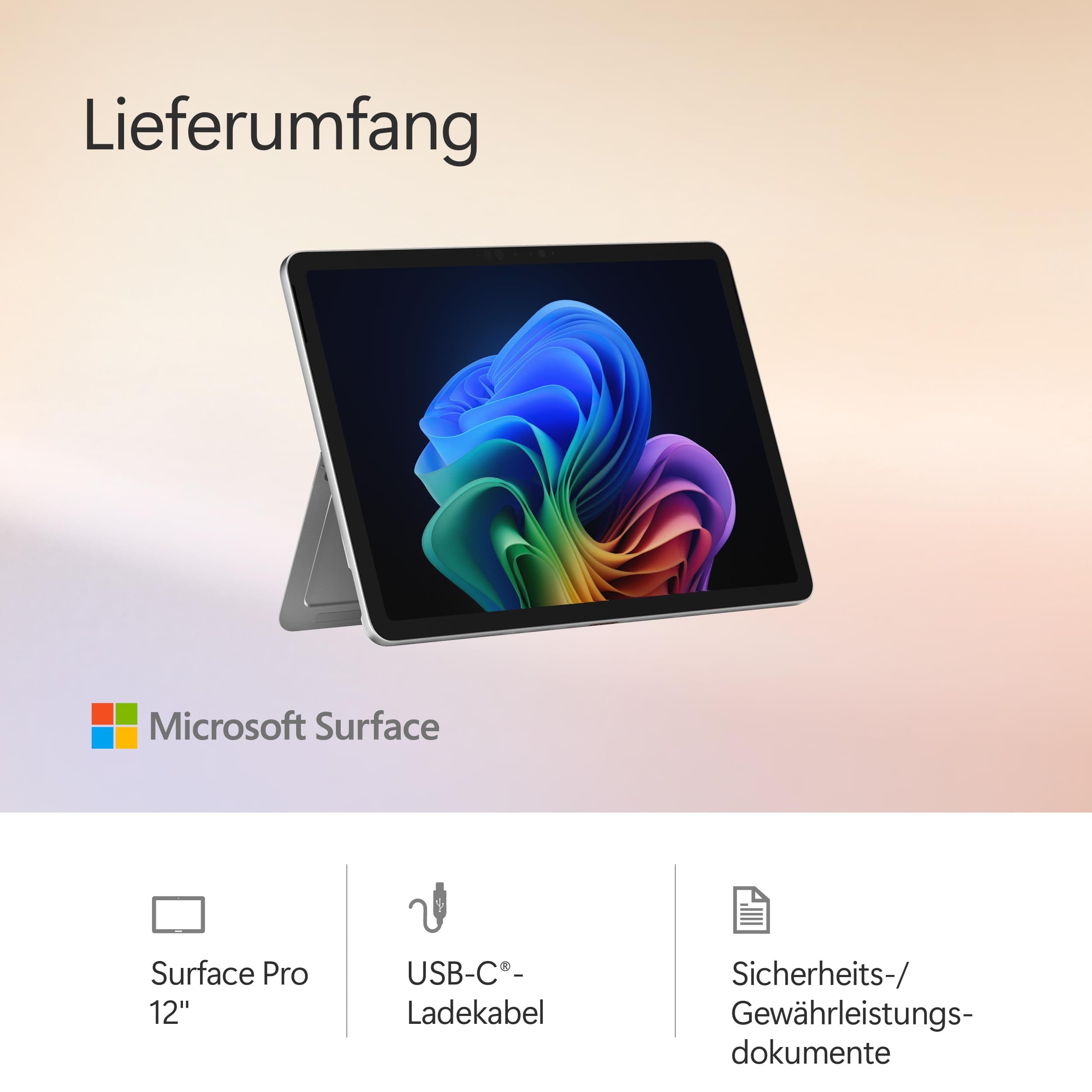 Microsoft Surface Pro | Copilot+ PC | 12” LCD Touchscreen | Snapdragon® X Plus | 16GB RAM | 512GB Speicher | Neuestes Modell | Platin Snapdragon X Plus (8-Kern) | 12'' LCD Touchscreen 16GB RAM | 512GB Speicher Platin Bild 6