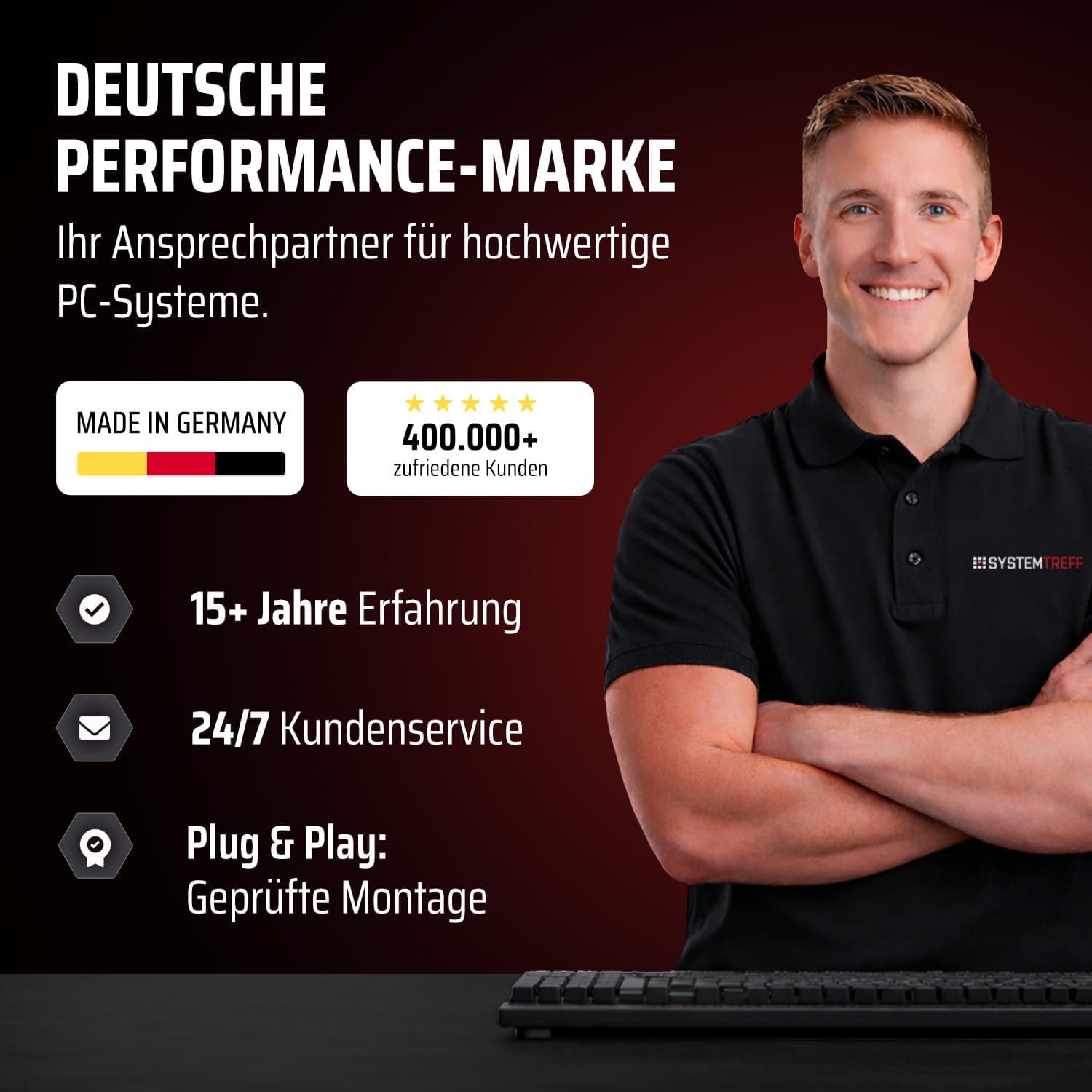 SYSTEMTREFF High-End Gaming PC Intel Core i7-14700KF 8x5.6GHz | AMD Radeon RX 9070 XT 16GB DX12 | 1TB M.2 NVMe | 32GB DDR5 RAM | Windows 11 | Desktop Computer Rechner für Gamer, Zocker & Streamer Bild 6