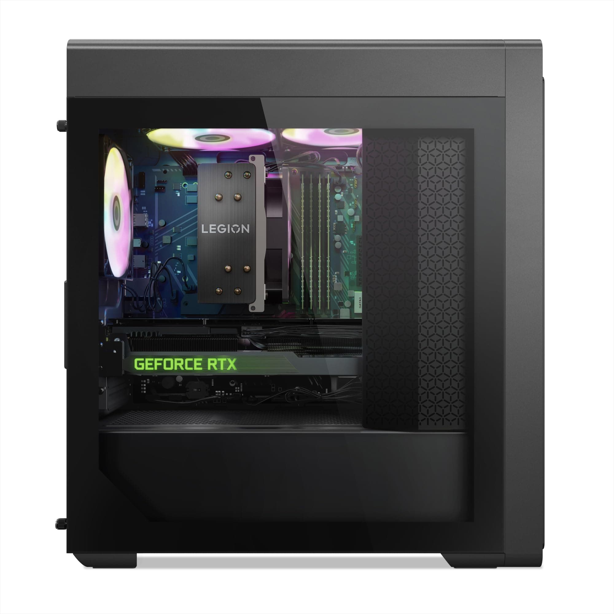 Lenovo Legion Tower 5 (8. Gen) Gaming Desktop PC | AMD Ryzen 7 7700 | 16GB RAM | 1TB SSD | NVIDIA GeForce RTX 4070 Ti | Win11 Home | QWERTZ | grau | inkl. Tastatur & Maus | 3 Monate Premium Care AMD Ryzen 7 7700 NVIDIA GeForce RTX 4070 Ti Bild 2
