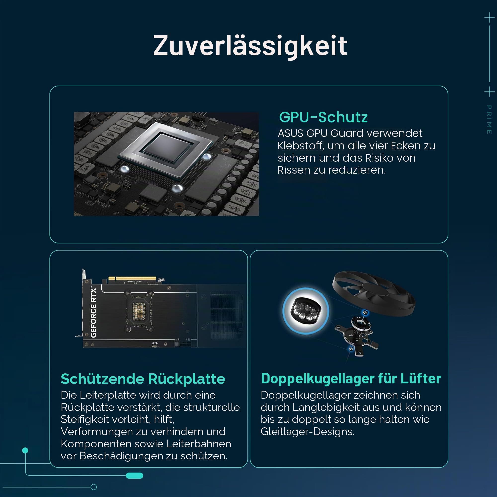 ASUS Prime GeForce RTX 5070 12GB GDDR7 OC Edition Gaming Grafikkarte (NVIDIA Blackwell Architektur und DLSS 4, 2,5-Slot Design, SSF, PCIe 5.0, 3X DisplayPort 2.1b, 1x HDMI 2.1b) Bild 7