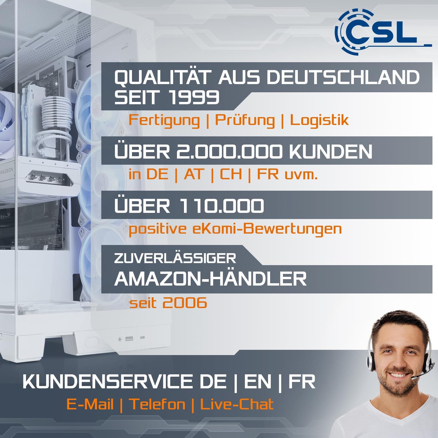 Gaming PC mit Windows 11 Pro | AMD Ryzen 7 5700 8X 3.7 GHz | RTX 5060 | 1000 GB M.2 NVMe | 16 GB DDR4 RAM | Computer für Zocker, Gamer Desktop Rechner zum Spielen | A16002 Bild 5