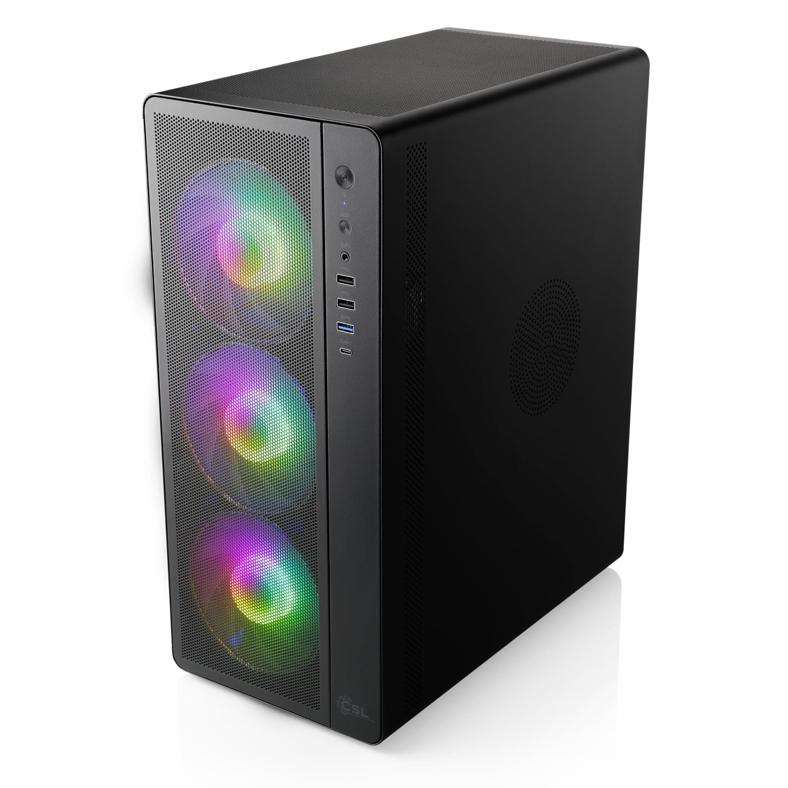 Gaming PC mit Windows 11 Pro | AMD Ryzen 7 5700 8X 3.7 GHz | RTX 5060 | 1000 GB M.2 NVMe | 16 GB DDR4 RAM | Computer für Zocker, Gamer Desktop Rechner zum Spielen | A16002 Bild 4