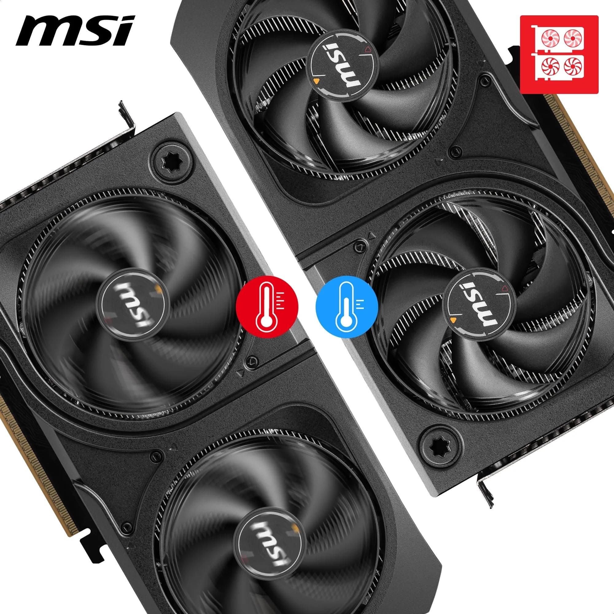 MSI GeForce RTX 5060 Ti 16G Shadow 2X OC Plus - 16GB GDDR7 (28Gbps/128-bit), PCIe 5, Boost: 2602 MHz, HDMI 2.1b, DisplayPort 2.1b, Metall Rückplatte Bild 5