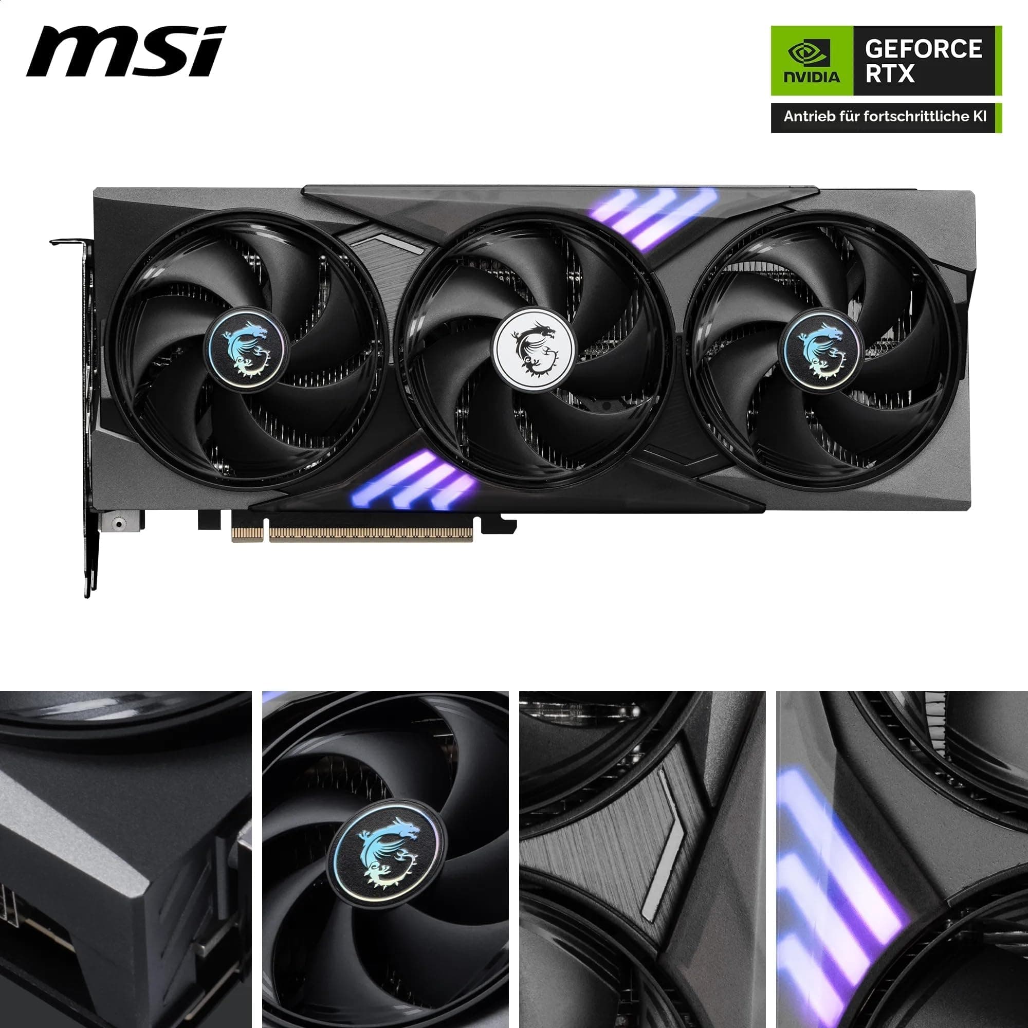 MSI GeForce RTX 5060 Ti 8G Gaming Trio OC - 8 GB GDDR7 (28Gbps/128-bit), PCIe 5, Boost: 2647 MHz, HDMI 2.1b, DisplayPort 2.1b Bild 3