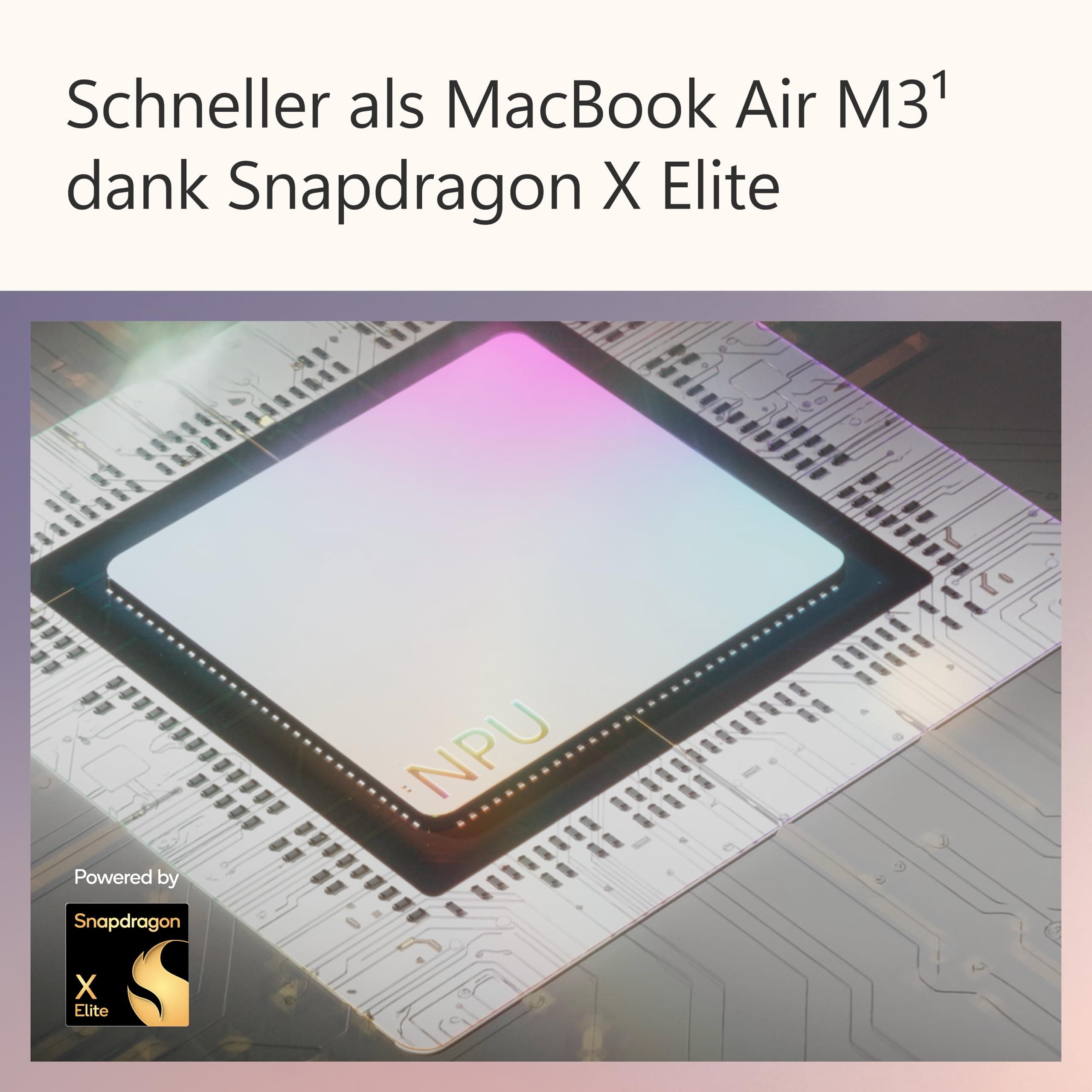 Microsoft Surface Laptop | Copilot+ PC | 13.8” Touchscreen | Snapdragon® X Elite (12 Kerne) | 16GB RAM | 512GB SSD | 7. Edition | Saphirblau Snapdragon® X Elite (12-Kern) 16GB RAM | 512GB Speicher mit Netzteil Saphirblau Bild 2