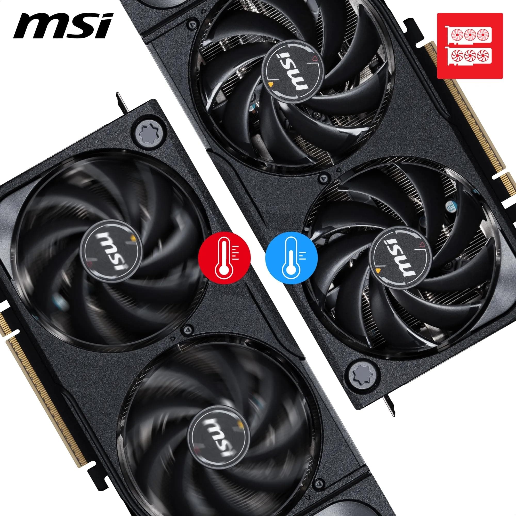 MSI GeForce RTX 5070 Ti 16G Shadow 3X OC — 16GB GDDR7 (28Gbps/256-bit), PCIe 5, Boost: 2482 MHz, HDMI 2.1b, DisplayPort 2.1b Bild 5