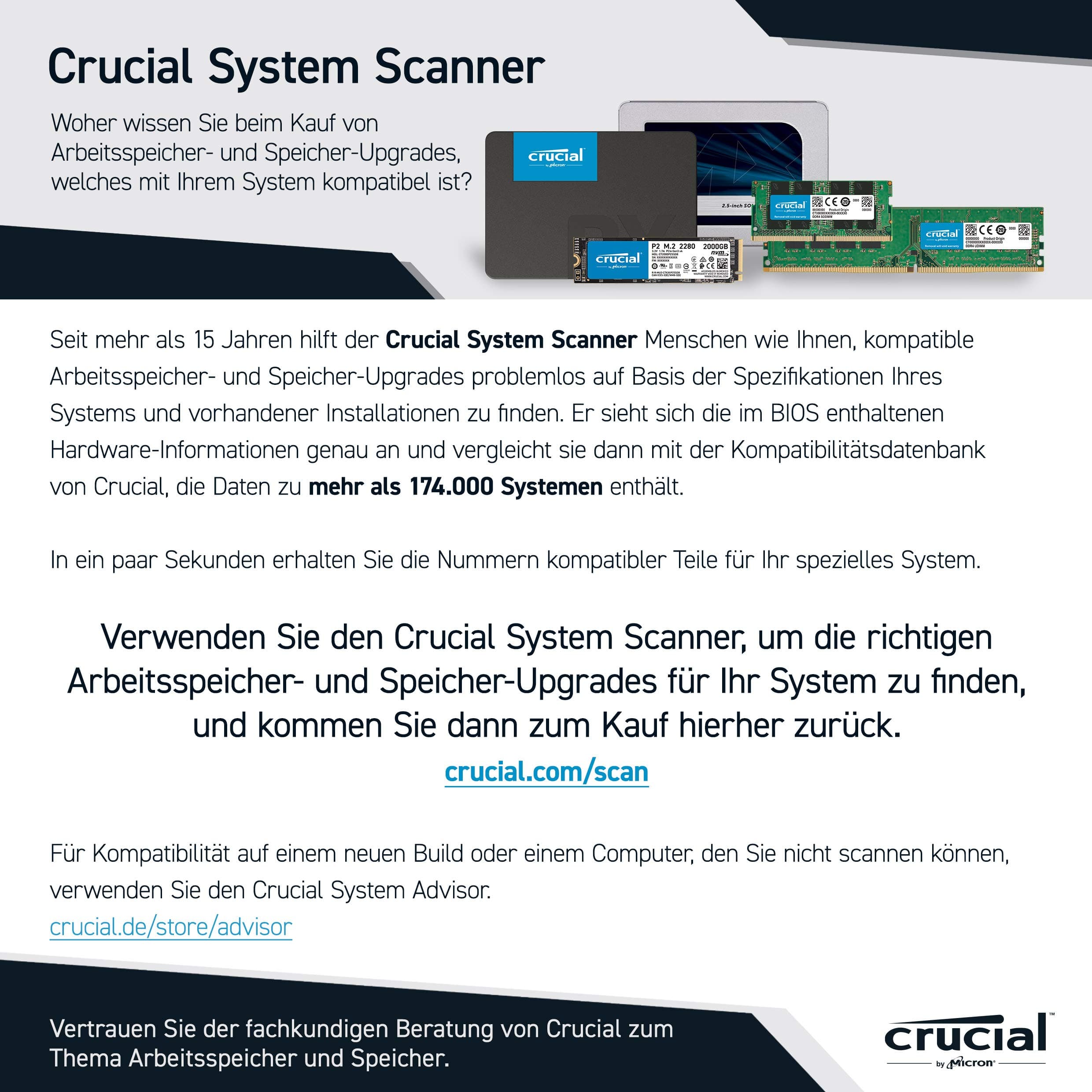 Crucial P2 2TB M.2 PCIe Gen3 NVMe Internes SSD - Bis zu 2400MB/s - CT2000P2SSD8 Bild 7