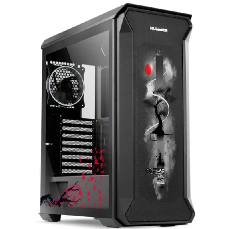 ATX Gehäuse Nox Hummer Quantum Tempered Glass ARGB USB 3.0 Japan Edition